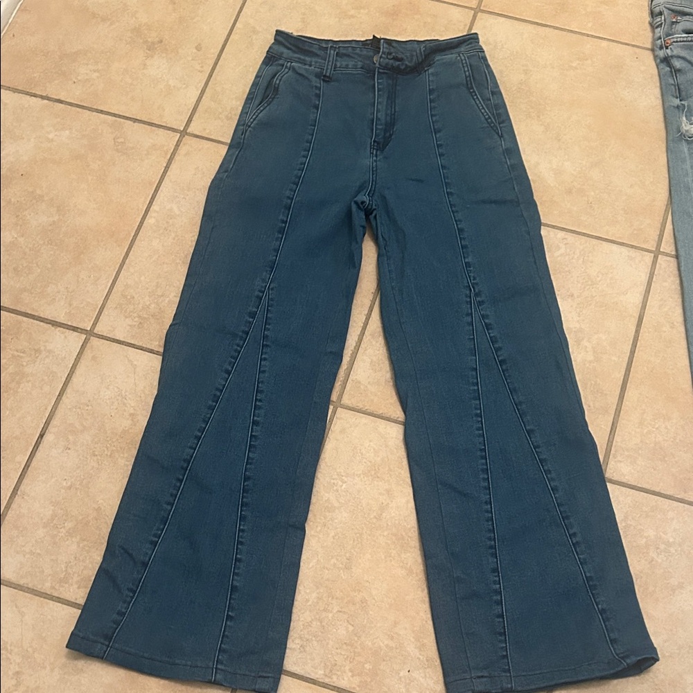 Forever 21 Dark Blue Flare Jeans